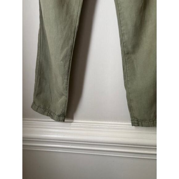 Adriano Goldschmied Green The Evan Relaxed Pleated Tapered Trouser Pants 23 NWT - Picture 7 of 8